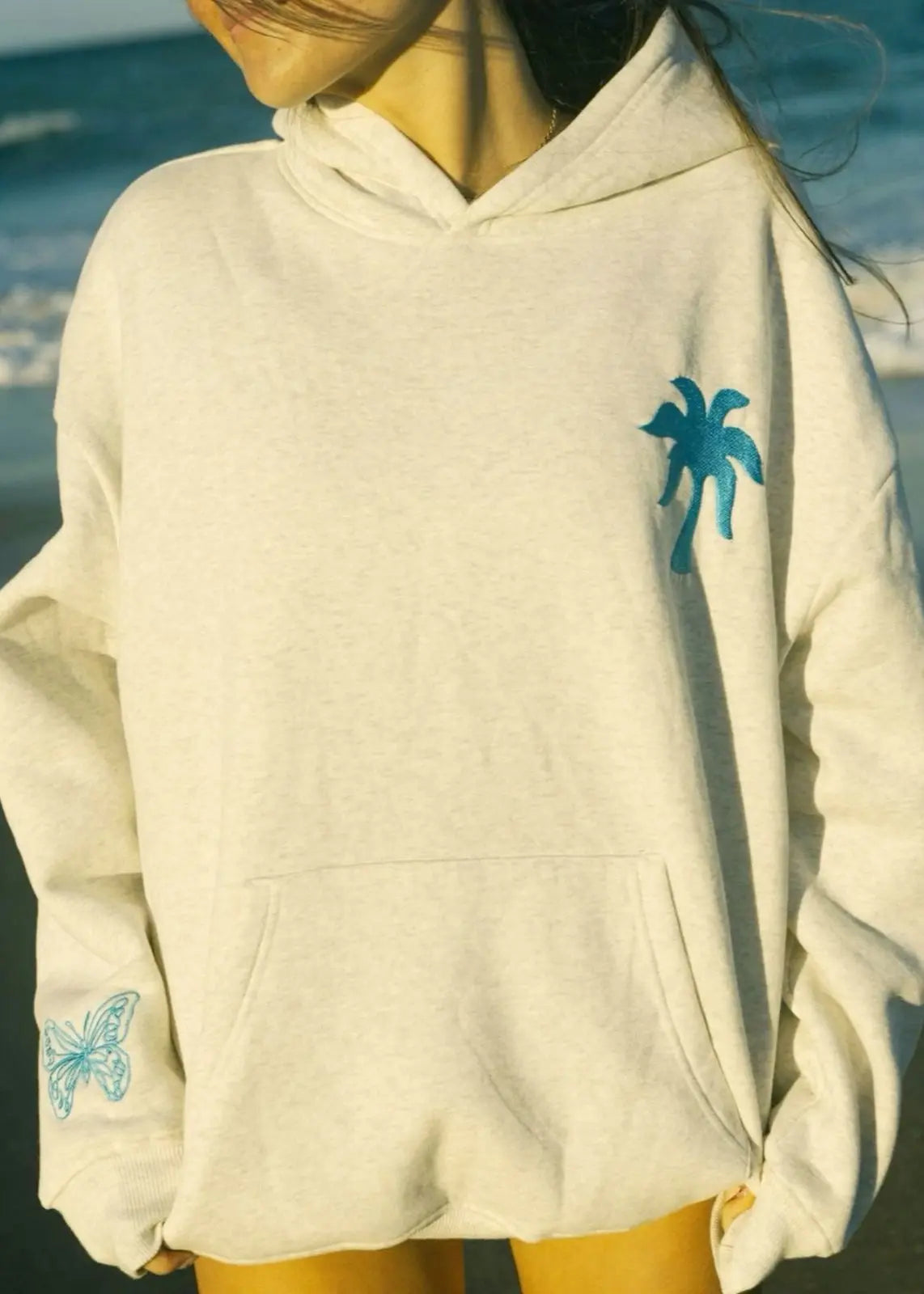 "To Live For the Hope of it All" Hoodie in Heather pinkpalmpuff
