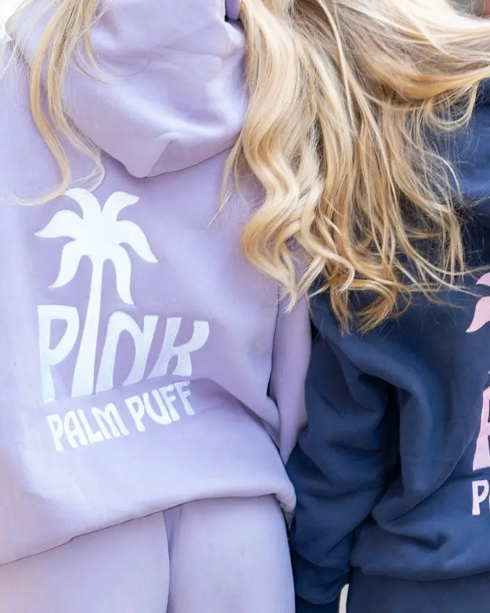 Classic Puff Hoodie in Orchid Pink Palm Puff