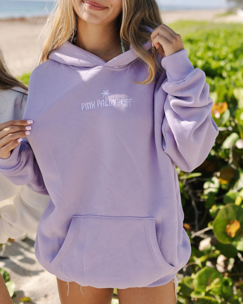 Classic Puff Hoodie in Orchid Pink Palm Puff