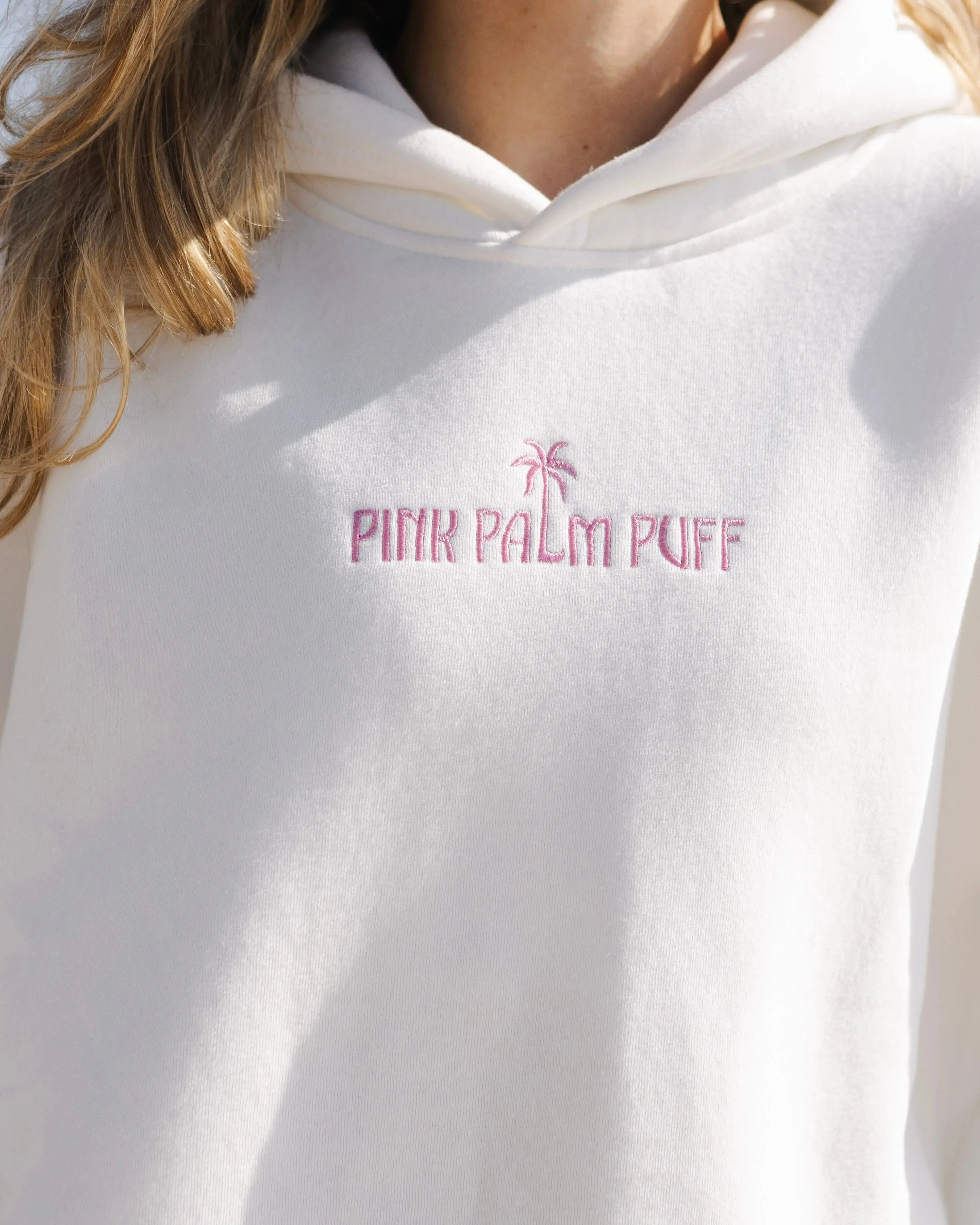 Classic Puff Hoodie in Pink Opal Pink Palm Puff