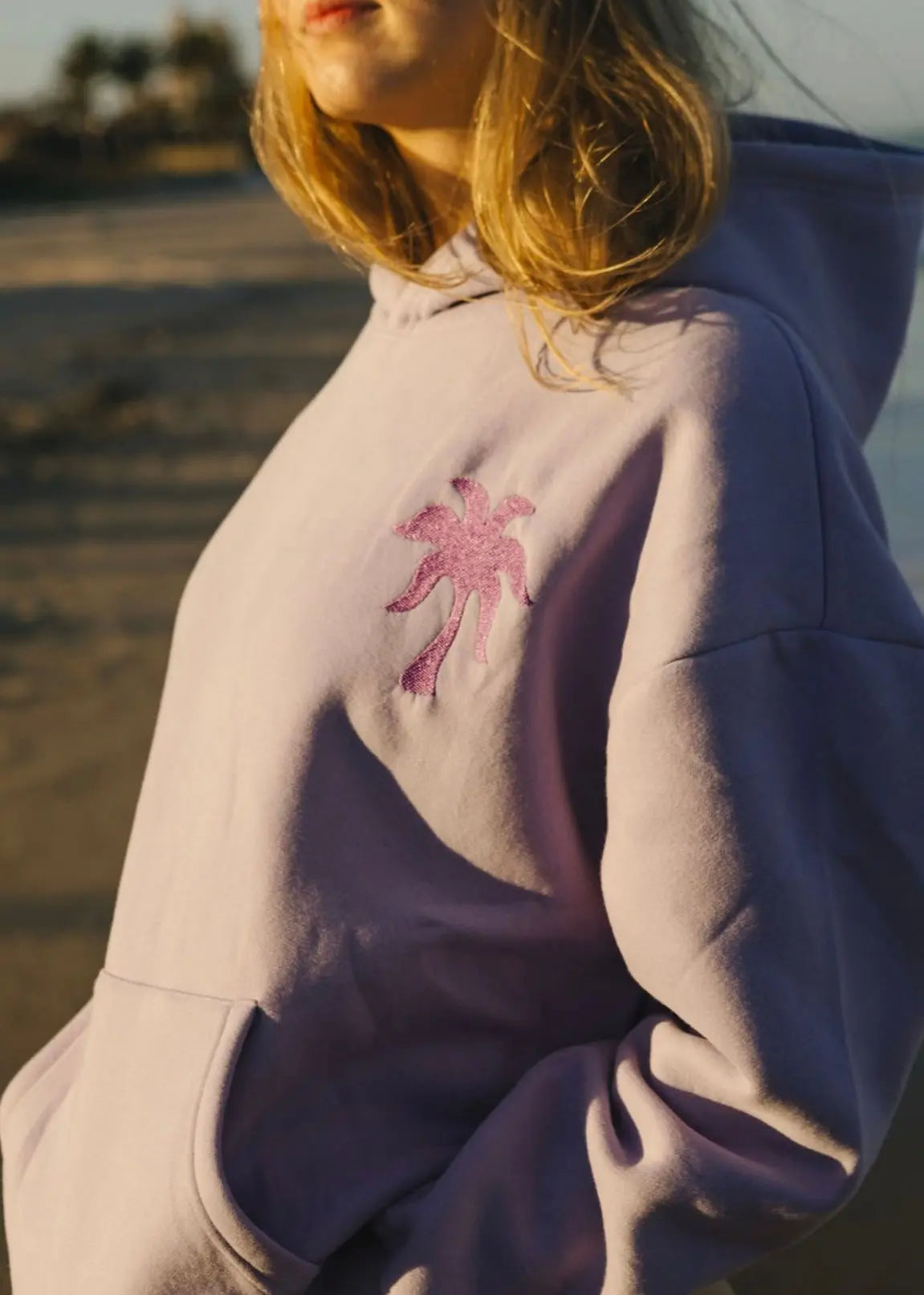 "To Live For the Hope of it All" Hoodie in Lilac pinkpalmpuff