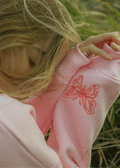 "To Live For the Hope of it All" Hoodie in Pink pinkpalmpuff
