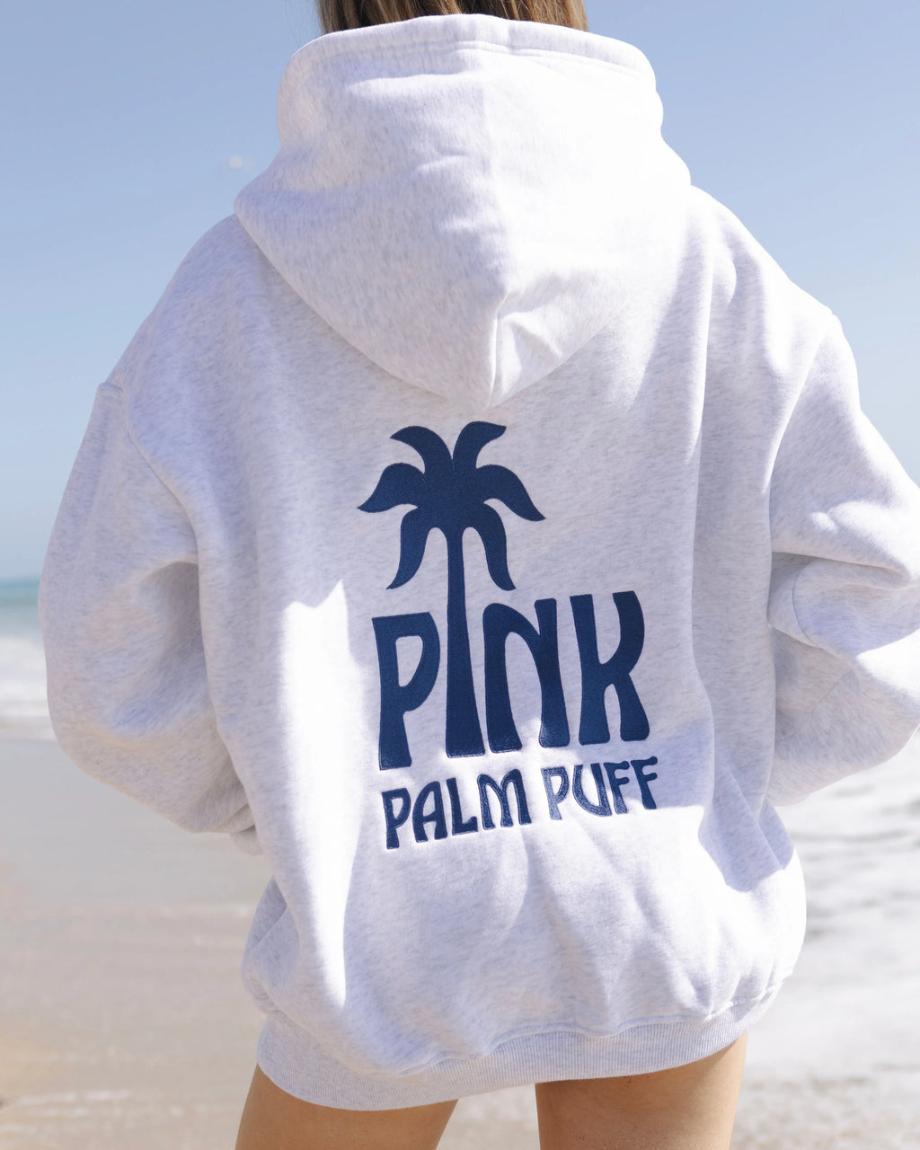 Classic Puff Hoodie in Cloud Pink Palm Puff