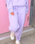Classic Sweatpants in Orchid Pink Palm Puff