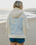 "Live in the Moment" Hoodie in Sand pinkpalmpuff
