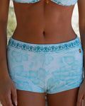 Mira Short in Bahama Bliss Pink Palm Puff