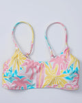 Cleo Top in Sherbet Swirl Pink Palm Puff