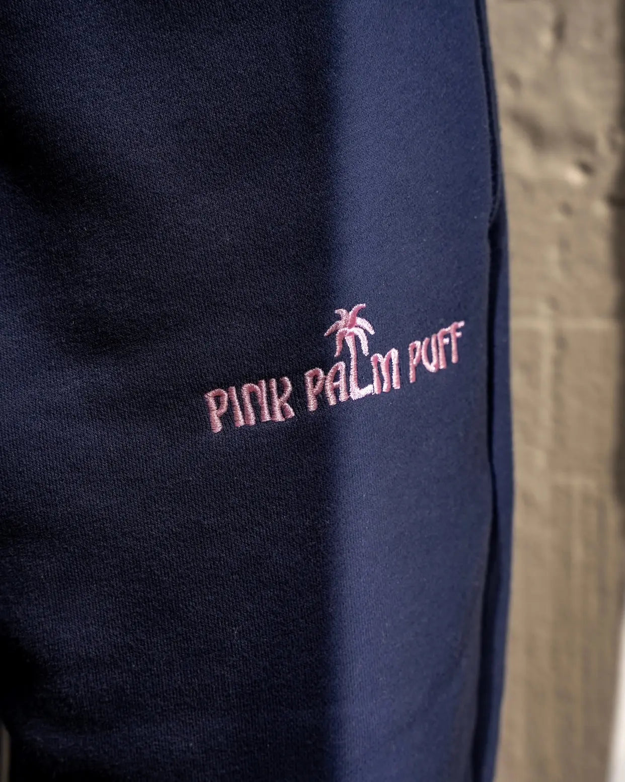 Classic Sweatpants in Navy Pink Palm Puff