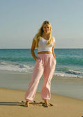 Puff Sweatpants in Pink Pink Palm Puff